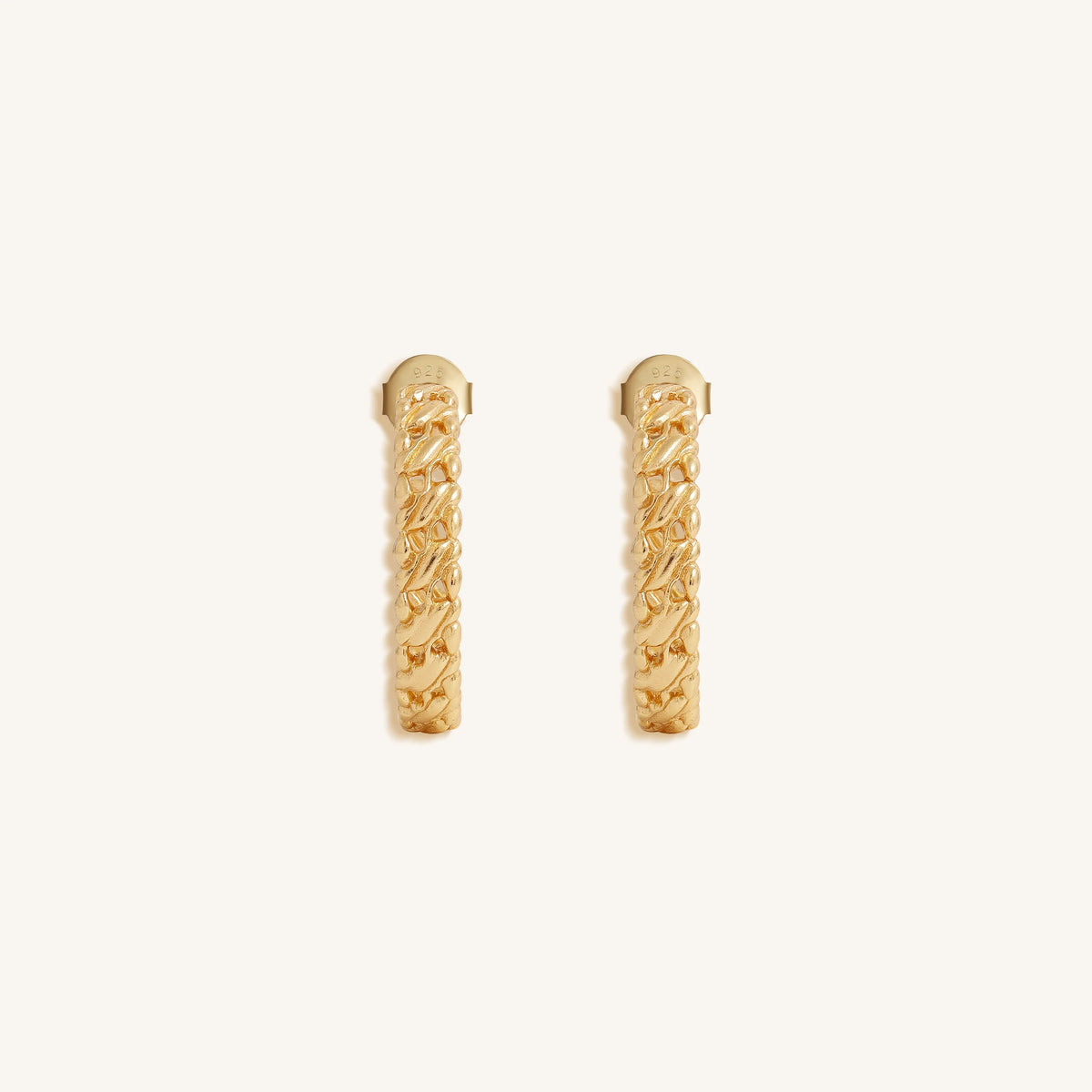 Infinite Golden Flow Hoop Earrings