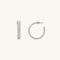 Infinite Energy Silver Hoop Earrings 3