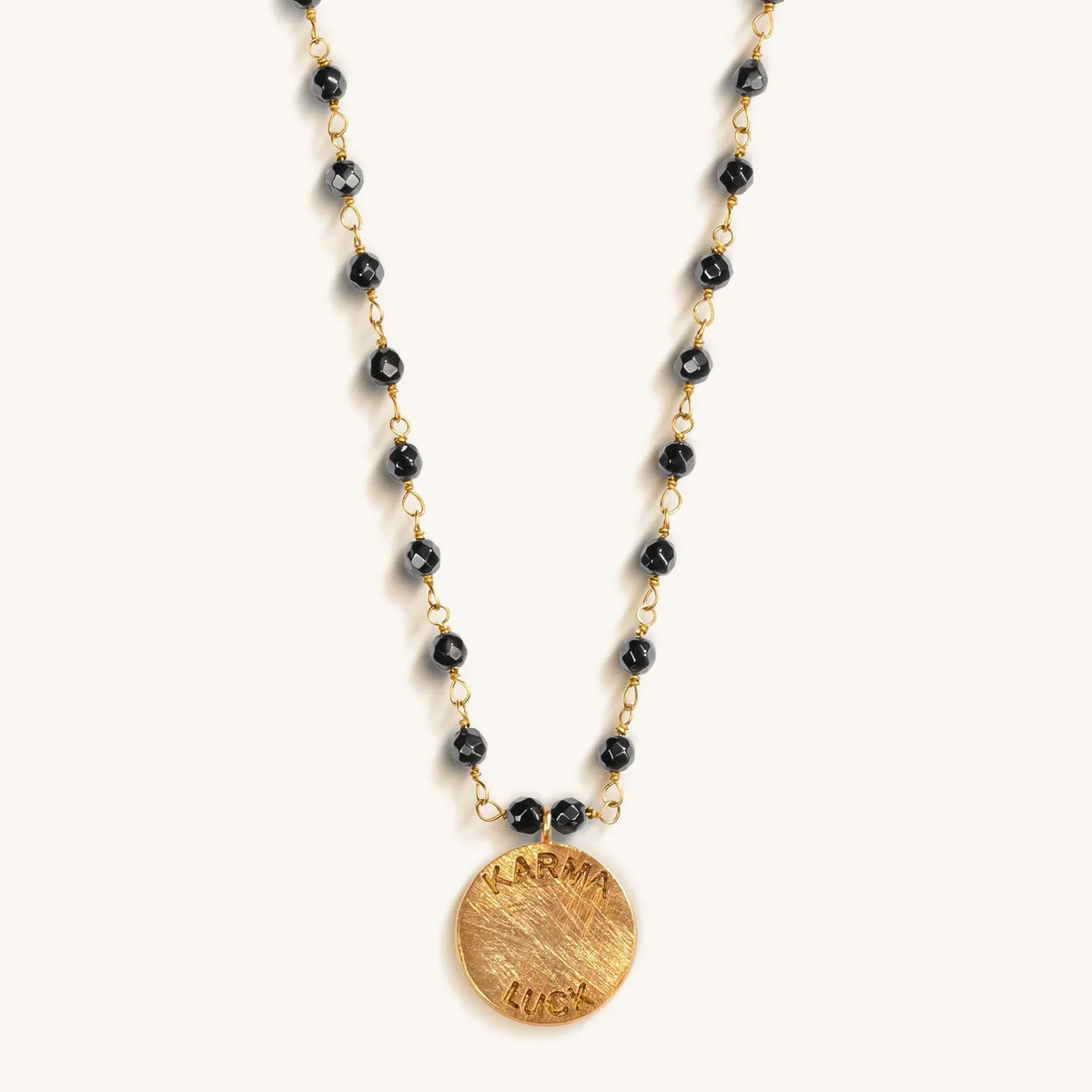 Enlightenment Hope Hematite Lotus Necklace