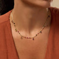 Graceful Delight Multi-Color Sapphire and Tourmaline Necklace 2