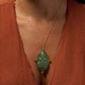 Constant Blessings Aventurine and Jade Pendant Necklace 2