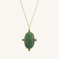 Constant Blessings Aventurine and Jade Pendant Necklace 3