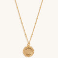 Precious Protection Gold Plated Hamsa Medallion Necklace 4