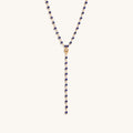 Whisper of Truth - Evil Eye Lapis Lazuli Rosary Necklace 3