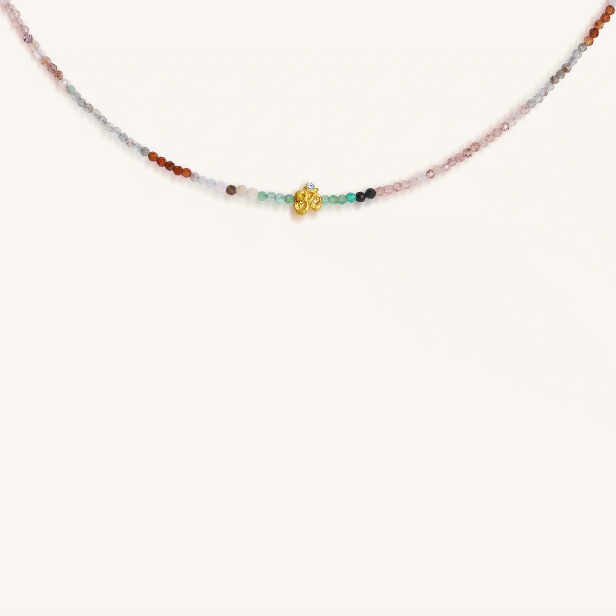 Spiritual Alignment Beaded Om Necklace