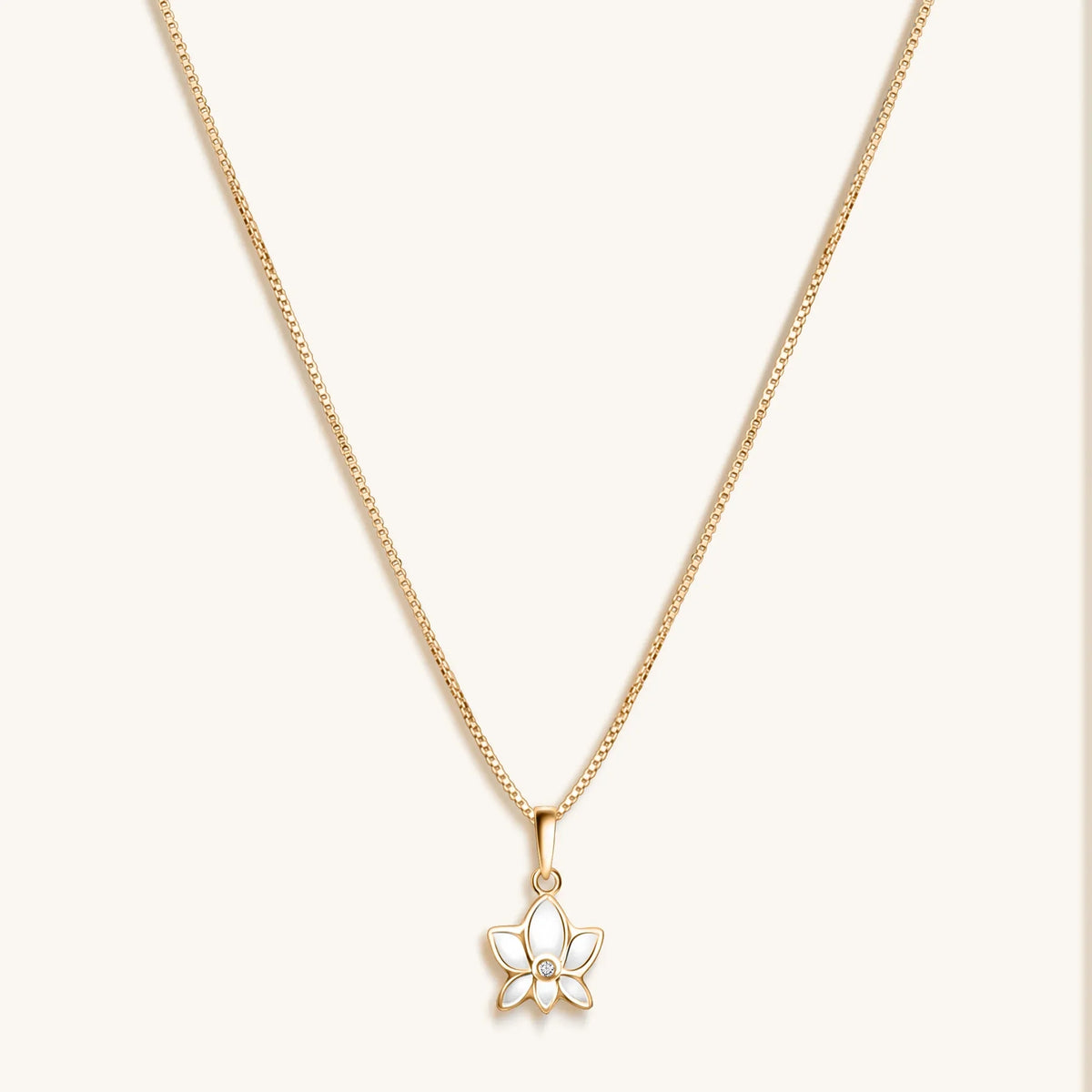 Emerging Beauty Lotus Pendant Necklace