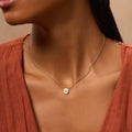 Zen Warrior Gold Evil Eye Necklace 2