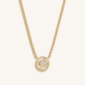 Zen Warrior Gold Evil Eye Necklace 3