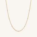 Starry Skies CZ Crystal Gold Necklace 1