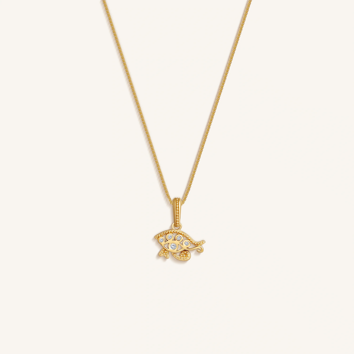 Divine Insight Eye of Horus Protection Necklace