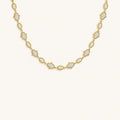 Lunar Alignment Moonstone Hamsa & Evil Eye Gold Necklace 1