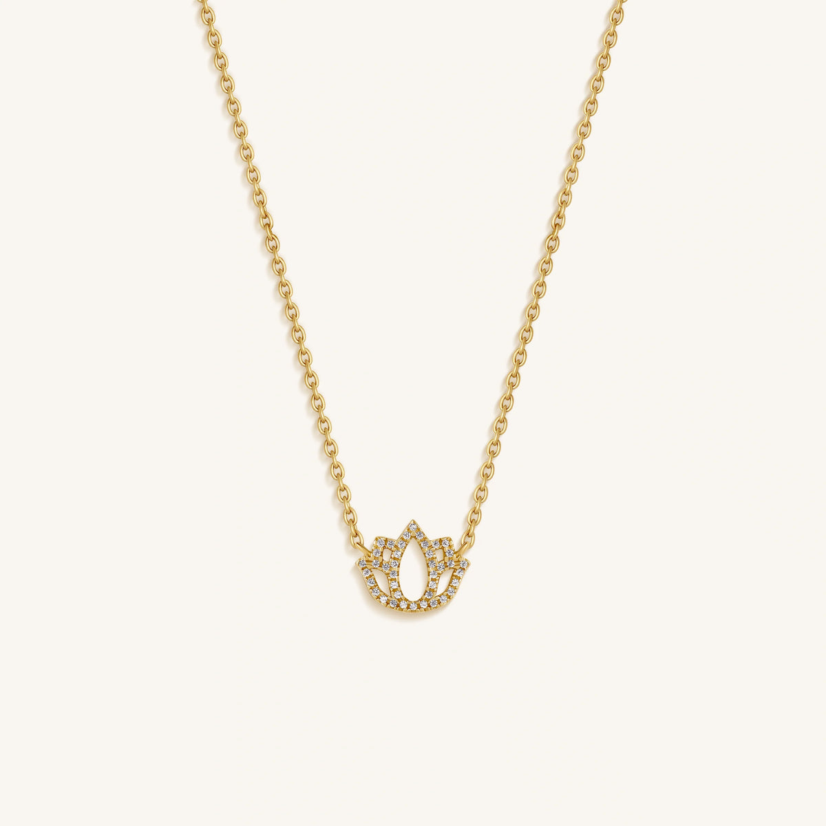 Ethereal Blossom Lotus Pendant Harmony Necklace