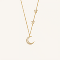 Lunar Grace Radiant Moon & Stars Necklace 1
