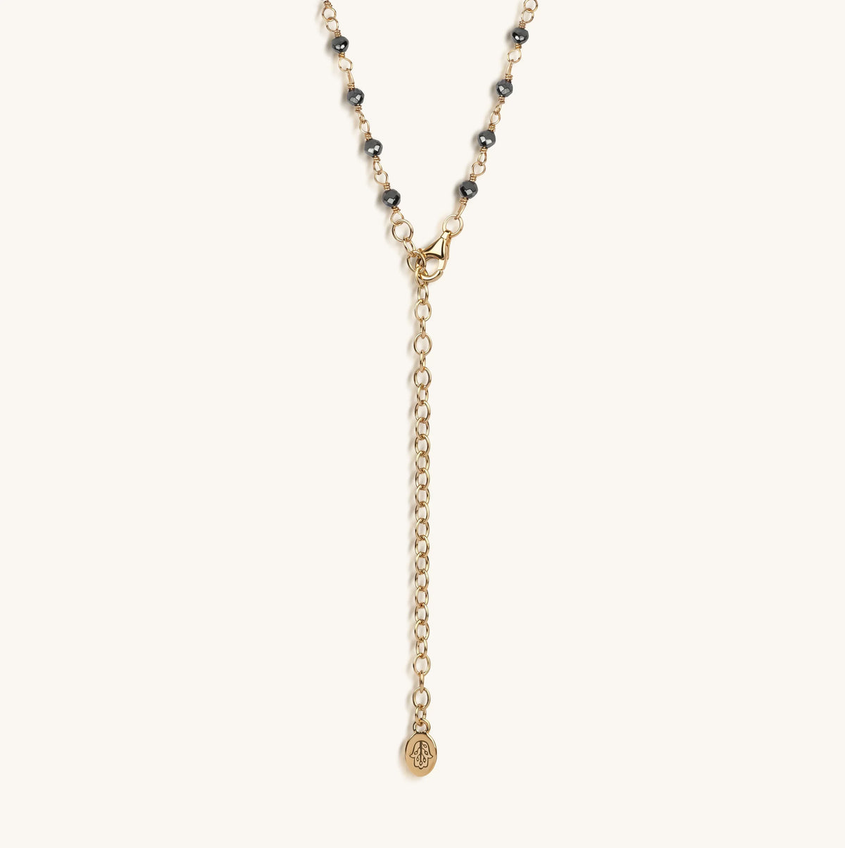 Unwavering Faith Cross Hematite Rosary Necklace