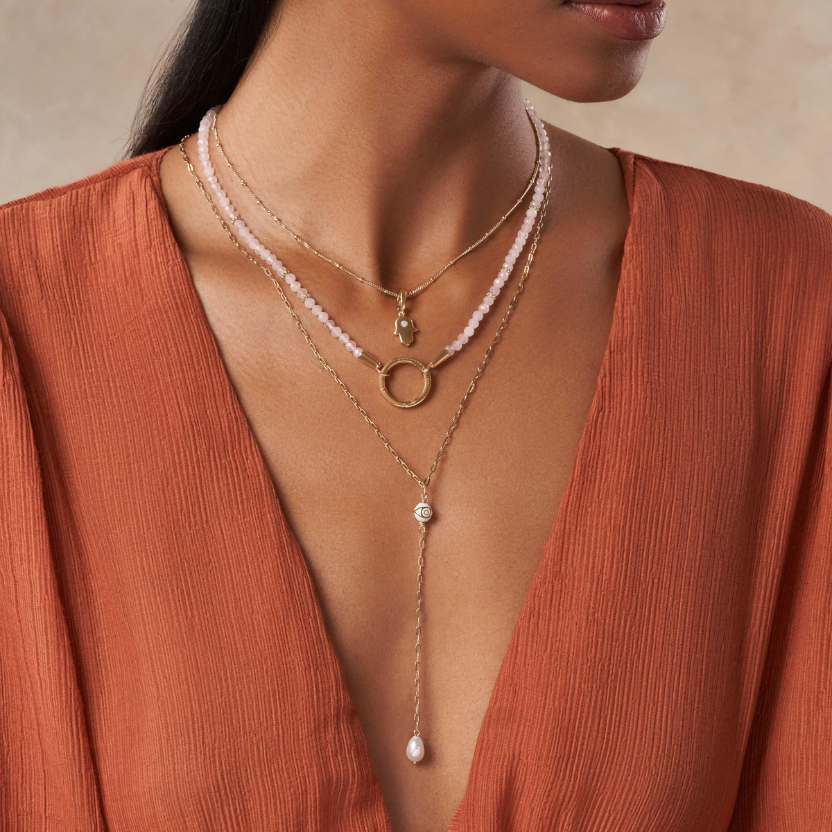 Endless Link - Diamond Cut Gold Necklace