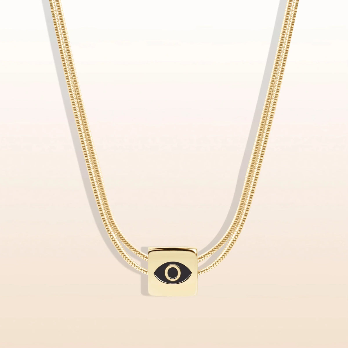 Protect & Balance Mother of Pearl Evil Eye June Birthstone Necklace