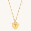 Serene Love Jade Heart Diamond Evil Eye Necklace 3