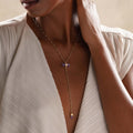 Divine Guidance Amethyst Gold Evil Eye Necklace 2