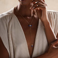 Sacred Integrity Lapis Lazuli Gold Evil Eye Necklace 2