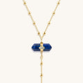 Sacred Integrity Lapis Lazuli Gold Evil Eye Necklace 3
