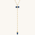 Sacred Integrity Lapis Lazuli Gold Evil Eye Necklace 1