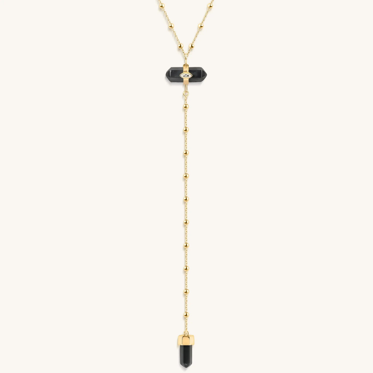 Creator of Positivity Hematite Evil Eye Necklace