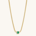 Devote & Achieve Emerald Evil Eye May Birthstone Necklace 3
