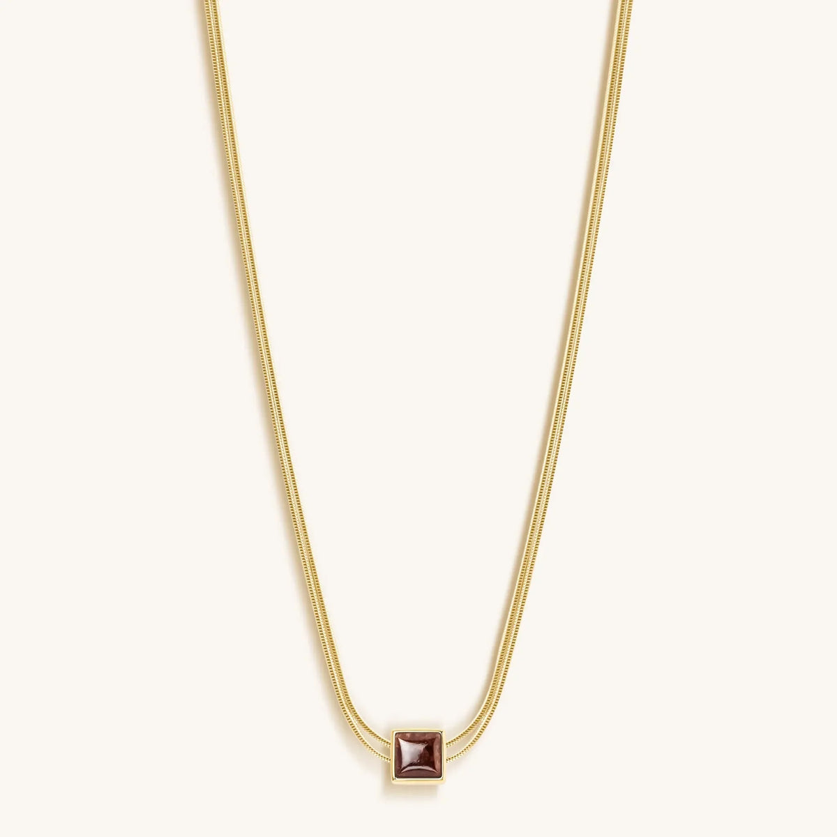 Love & Cherish Ruby Evil Eye July Birthstone Necklace
