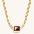 Love & Cherish Ruby Evil Eye July Birthstone Necklace 1