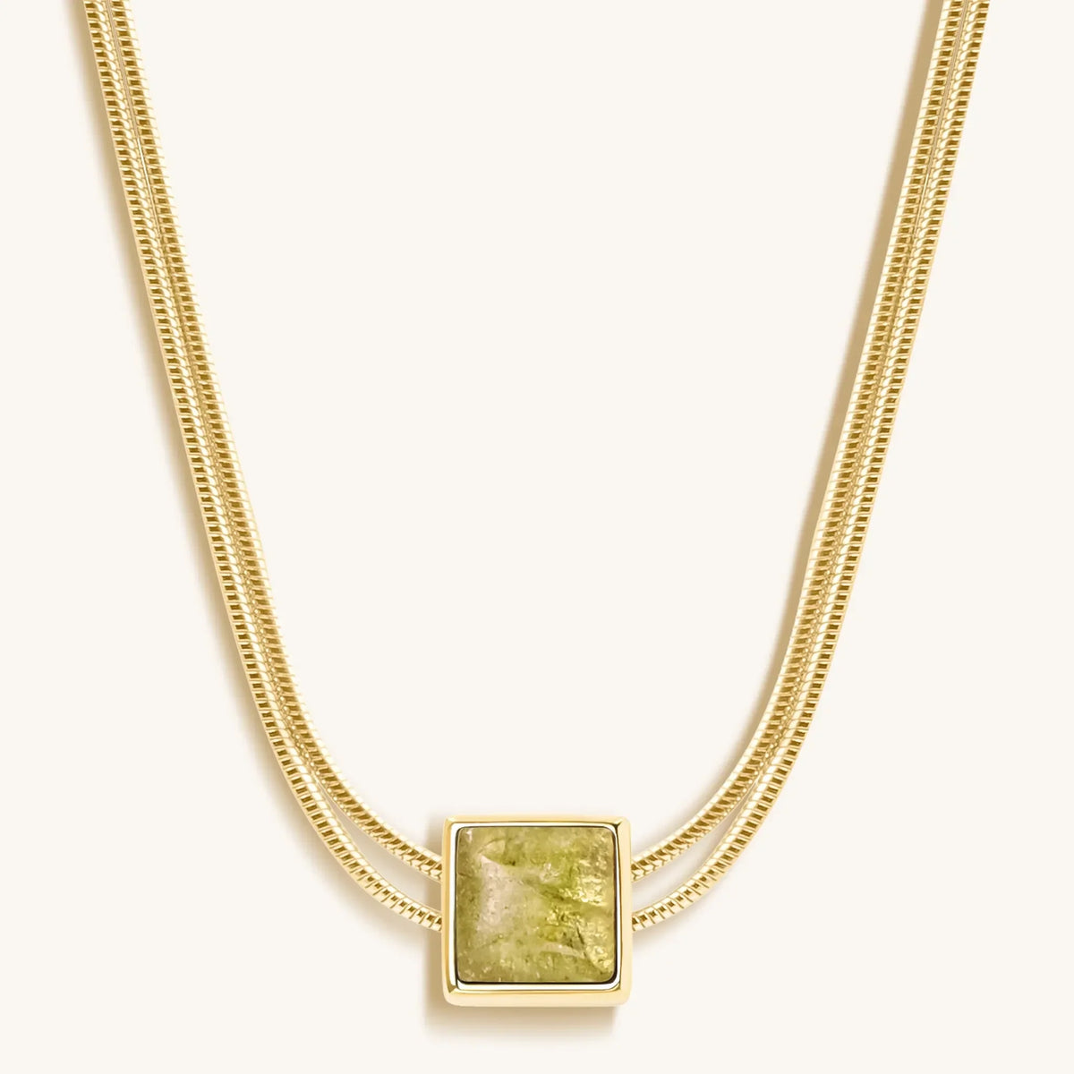 Motivate & Inspire Peridot Evil Eye August Birthstone Necklace
