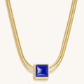 Manifest & Believe Lapis Lazuli Evil Eye September Birthstone Necklace 1