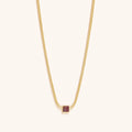 Charm & Harmonize Pink Tourmaline Evil Eye October Birthstone Necklace 3
