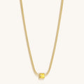 Awaken & Shine Citrine Evil Eye November Birthstone Necklace 3