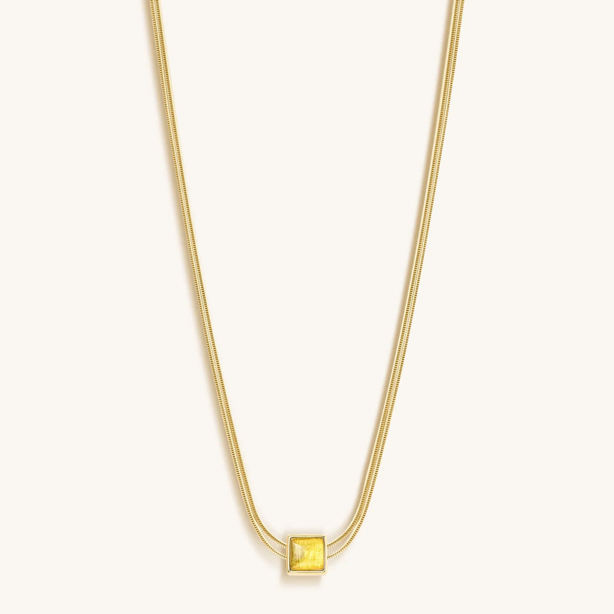 Awaken & Shine Citrine Evil Eye November Birthstone Necklace