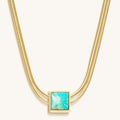 Soothe & Heal Turquoise Evil Eye December Birthstone Necklace 1
