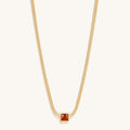 Renew & Energize Garnet Evil Eye January Birthstone Necklace 3