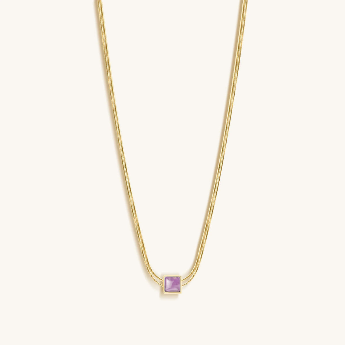 Imagine & Dream Amethyst Evil Eye February Birthstone Necklace
