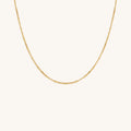 Endless Link Diamond Cut Gold Necklace 1