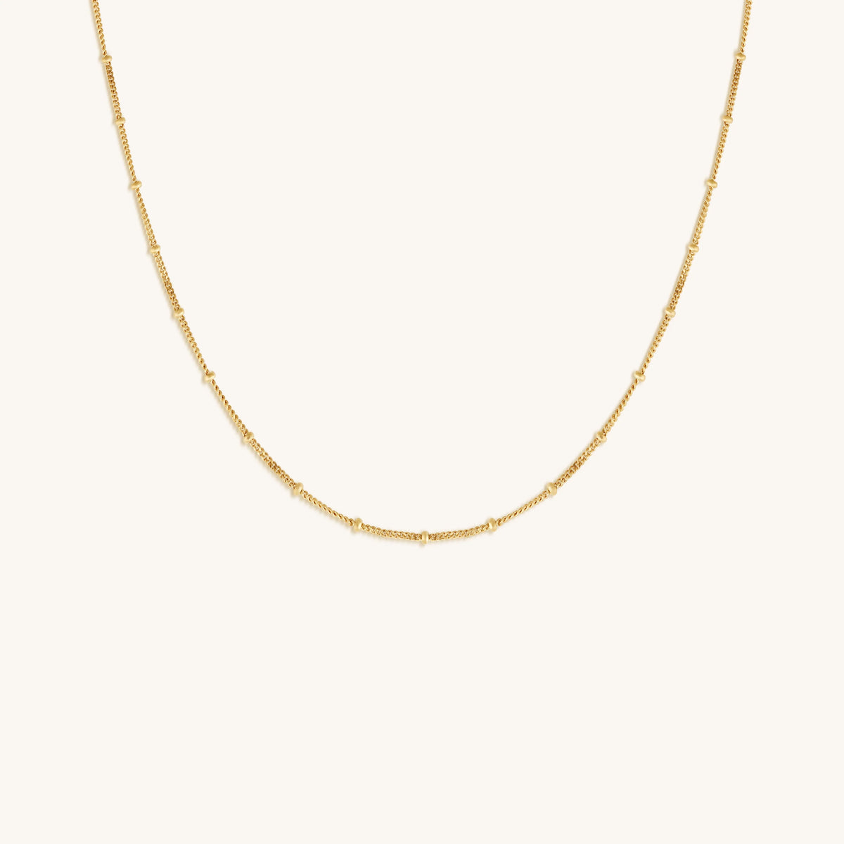 Endless Link - Diamond Cut Gold Necklace