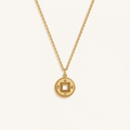 Radiant Fortune Gold Lucky Coin Necklace 1