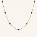 Tranquil Gleam Hematite Station Necklace 1