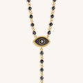Celestial Ward Aquamarine & Hematite Necklace 3