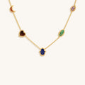 Sublime Beauty Multi-Symbol & Multi-Gemstone Necklace 1