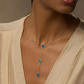 Spirit’s Zen Lab Blue Opal Multi-Symbol Gold Necklace 2