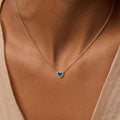 Confident Soul Lab Blue Opal Heart Gold Necklace 2