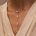 Glowing Energy Evil Eye Mother of Pearl Necklace 2