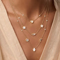 Spirit’s Transformation Multi-Symbol Mother of Pearl Layered Necklace 2