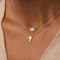 Centered Mindset Lotus Mother of Pearl Necklace 2