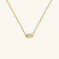 Glowing Energy Evil Eye Mother of Pearl Necklace 1