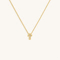 Sweet Surrender Mother of Pearl Cross Gold Necklace 1